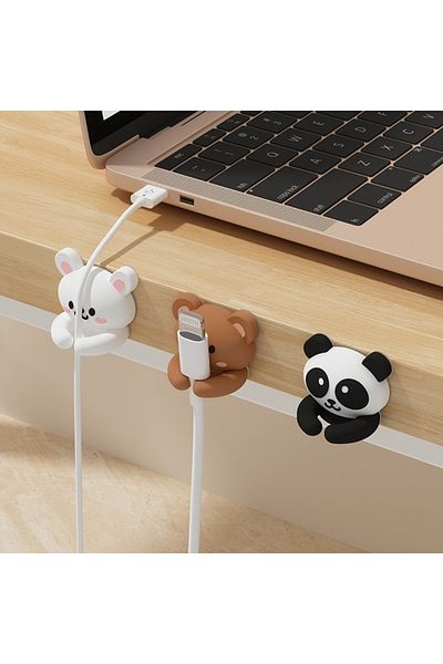 Choice Mix 3pcs WORTHBUY Desktop Cute Cable Organizers Holder Clips Desk Tidy Organiser Self Adhesive Cable