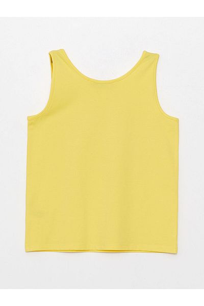 LC Waikiki LCW Kids Galben Tricou cu Guler Rotund pentru Fete S3BT23Z4NVY25