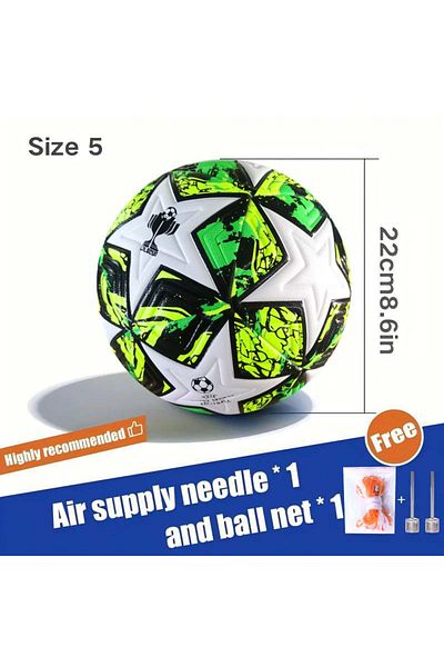 Choice green High-Quality Football No. 5 Special Ball for Adults, Students, Teenagers and Kidsren Training