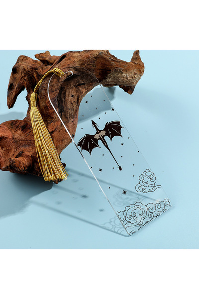 Choice مجموعة علامات مرجعية على شكل تنين أنمي تنين أسود هدية لمحبي الكتب، علا...