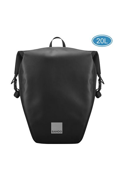 Choice Black 20L SAHOO 10L / 20L Waterproof Cycling Trunk Bag Large Capacity Bicycle Rear Rack Bag Bike Pan