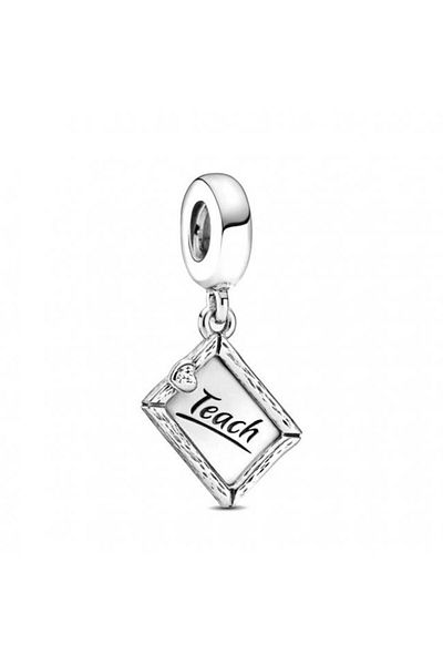 Kelan Silver Talisman Charm – Teach, Symbolic Jewelry for Teachers Gift