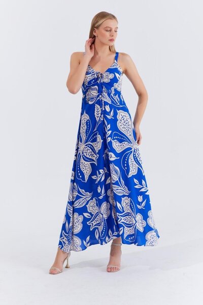 JANES Φόρεμα Viscon με λουράκι - Saks