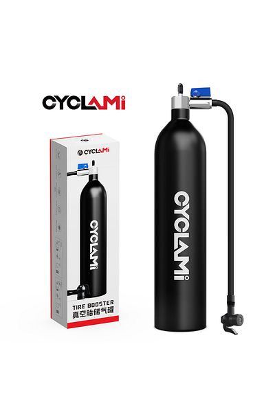 Choice Tire Booster CYCLAMI Aluminum Alloy 1.3L MTB Road Inflator Tyre Air bottle Tire Booster With Valve G