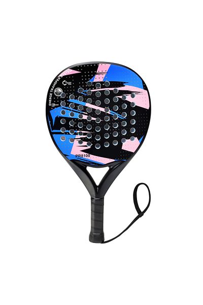 Choice NPR8100BLUE Padel Racket Carbon Fiber Surface with EVA Memory Flex Foam Core Lightweight Padel Racqu