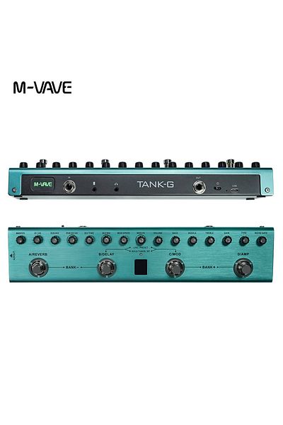 Choice Tank-G M-VAVE Tank-G Guitar Multi-Effects Pedal Rechargeable 36 Presets 9 Preamp Slots 8 IR Cab Slot