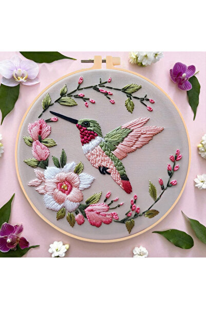 Choice8 إكليل زهور وطيور وحيوانات بتصميم CXTZ-020، مقاس 20×20 سم، يتضمن خيوطً...