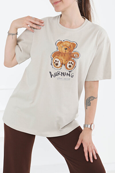 TOFİSA Τυπωμένο κοντομάνικο T-Shirt Stone - 27350