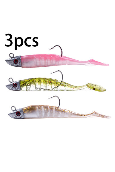 Choice طُعم هينججيا الناعم المصنوع من السيليكون برأس صيد 11 سم - 25 جم، 125 ل...