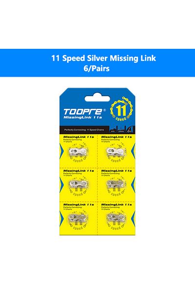 Choice 6 Pairs 11S Silver 6 Pairs Bike Chain Missing Link 6/7/8/9/10/11/12 Speed MTB Road Bicycle Chain Qui