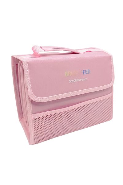 Choice 200 holes pink High-Quality 200-Hole Handheld Pencil Case Colorful Sketching Pencils Stationery Stor
