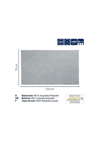 Kela Maja bath mat 100% polyester jade green 120.0x70.0x1.5cm