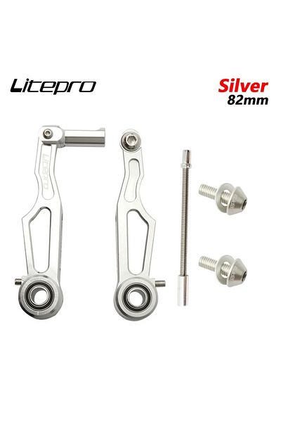 Choice Silver 82mm Litepro Folding Bike V Brake Short/Long Arm 82mm/108mm Clamp 412 CNC Ultra Light Bicycl