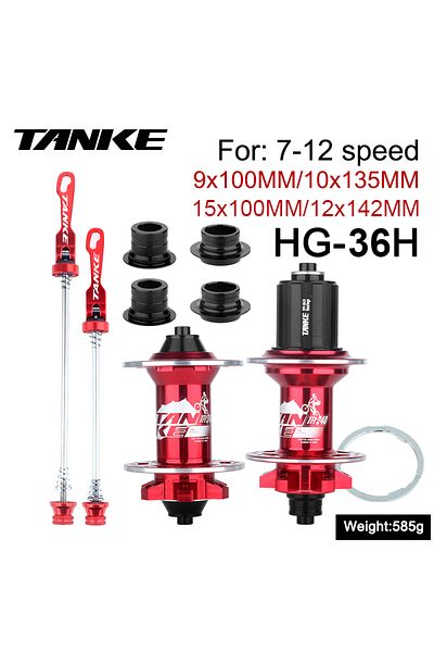 Choice Red HG TA-QR TANKE-MTB Hub,36 Holes 6 claw 108 Clicks NBK,Sealed Bearing,Mountain Bike Aluminum Allo