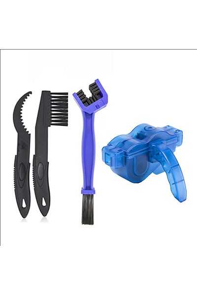 Choice 4 piece set Portable Bicycle Chain Cleaner Bike Brushes Scrubber Wash Tool Mountain Cycling Cleaning