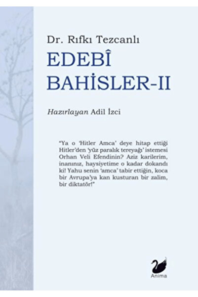 Anima Yayınları Edebi Bahisler - 2