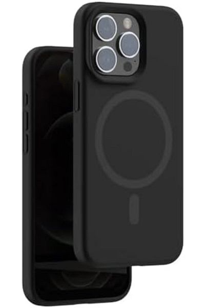 Generic For iPhone 16 Pro Max Magnetic Case [Compatible with Ma-g-s-afe] Slim Fit Silicone Soft Rubber Bumpe