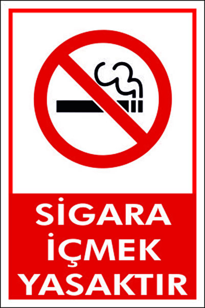 UYARI LEVHALARI/SİGARA İÇMEK YASAKTIR