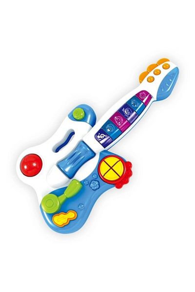Smart Vibe Chitara Muzicala pentru Copii MiniStar Indiggo® Taste Multifunctionale, Blue