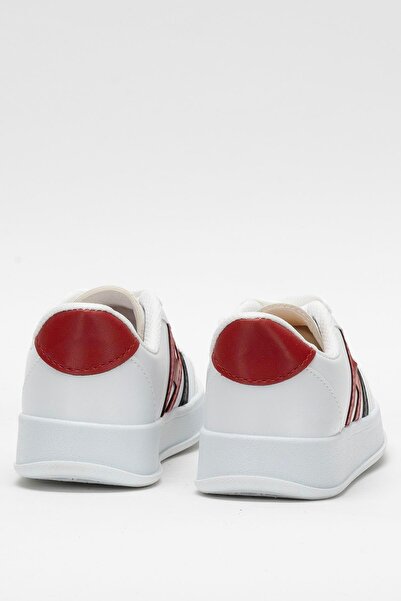 Liger Unisex Sports Sneaker Shoes White - Red