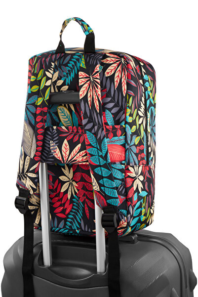 zagatto Rucsac calatorie, Multicolor, Bagaj de mana cabina avion, 40x20x25 cm, Wizz Air/ Ryanair, 10kg