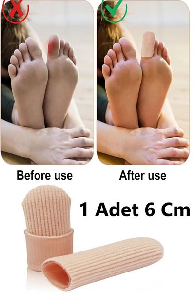 Bunyon Foot Thumb Bone Protector, Fabric Covered Silicone Tube Wound Callus Protector for Ingrown Nails