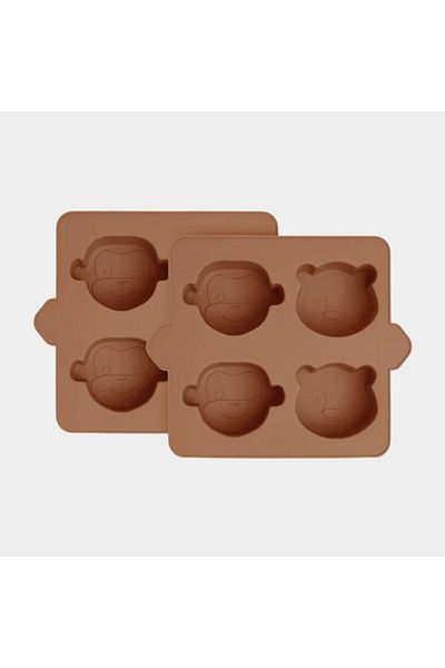 Nuuroo Set de 2 forme de copt din silicon, Anan Caramel Cafe