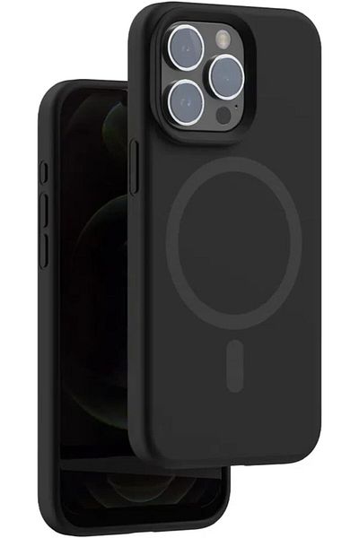 Generic For iPhone 16 Pro Max Magnetic Case [Compatible with Ma-g-s-afe] Slim Fit Silicone Soft Rubber Bumpe