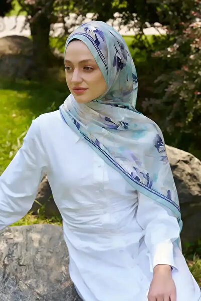 Madame Polo Şal cu model Prestige Leona - Mentă