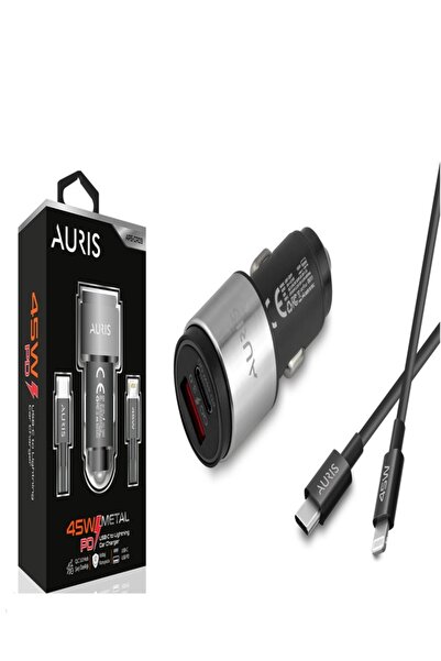 Auris CR09 Lightning PD Araç Şarj Seti 45W
