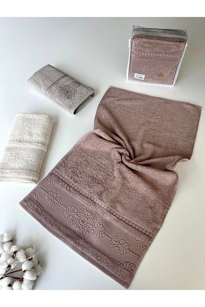 sarra 50X90 Lotus 3-Piece Towel V1