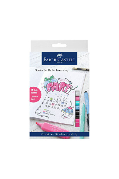 Faber Castell Bullet Journaling Seti, 9’lu, Yaratıcı Not Deneyimi, Canlı ve Parlak Renkler, Ergonomik Tasarım
