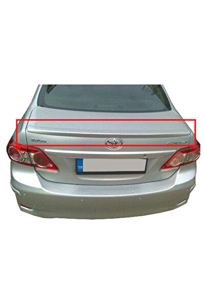TÜRKSET Corolla 2007-2012 Fiber Anatomik Spoiler Gümüş Gri BOYALI - RENK KODU...