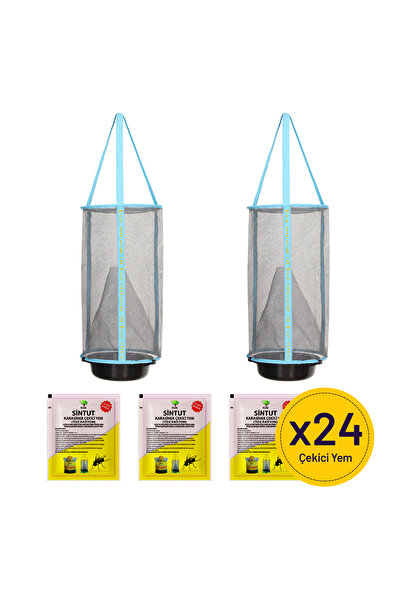 Flies Inn 2 Adet Flies Inn Lite ve 24 adet Sintut Karasinek Çekici Yem
