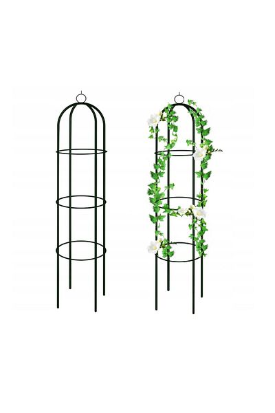 KINZO Arc de gradina pentru trandafiri si plante cataratoare, coloana 185 x 40 cm