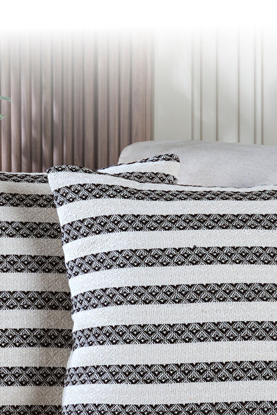 LADYNİL Summer 2-Piece Throw Pillow Case Decorative Pillow Case 45X45 Zippered Black