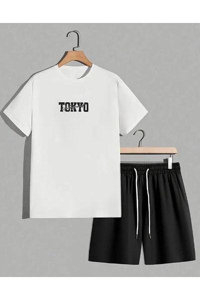 FRESSO Oversize Tokyo Printed T-Shirt-Shorts Set