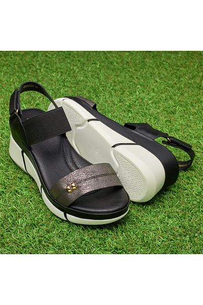 Tellus Sandale Dama W594006, Negru