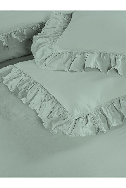 BED LİNE Exclusive Stonewashed Double Duvet Cover Set with Box
