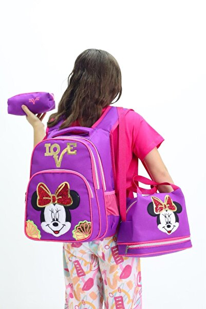 Probag Love Desenli 3’lü Okul Çanta Seti – Sırt Çantası, Termal Beslenme Çant...