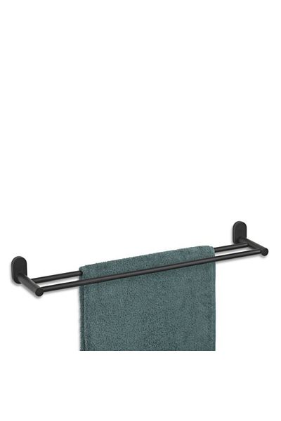 Kela Towel holder ALESSIO stainless steel 18/10 black 60.5x12.5x6.0cm