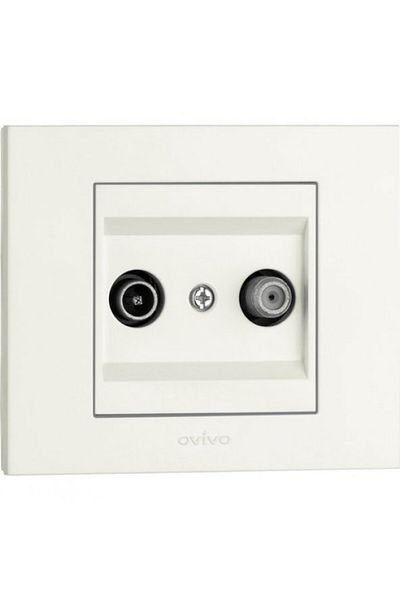 OVİVO Grano White Tv & Sat (Limited) (Product Is Frameless)