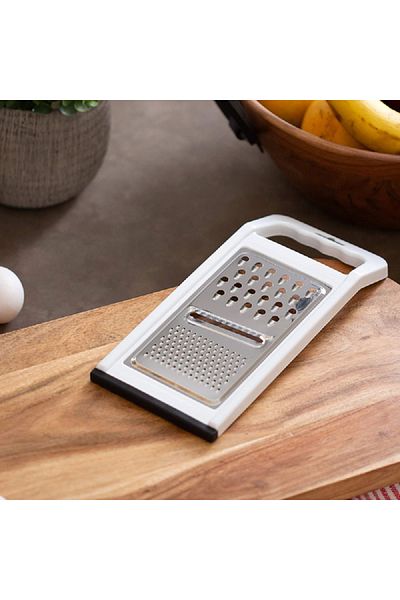Chef Craft Flat Stainless Steel Grater White and Silver 5 x 11inch