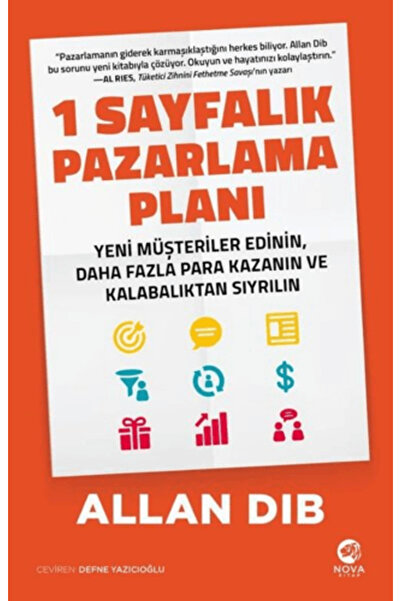 nova kitap 1 Sayfalık Pazarlama Planı