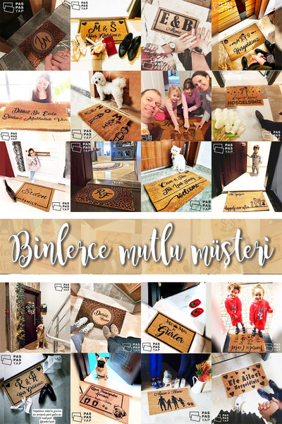 Paspas Yap Floral Door Mat Floral Exterior Door Mat Printed Koko Doormat