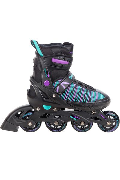 Raven Role Reglabile Raven Cande, Negru/Violet, L(38-42)