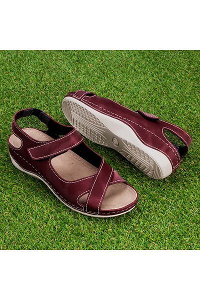 Tellus Women's sandals Tellus 25-25, Bordeaux - 38