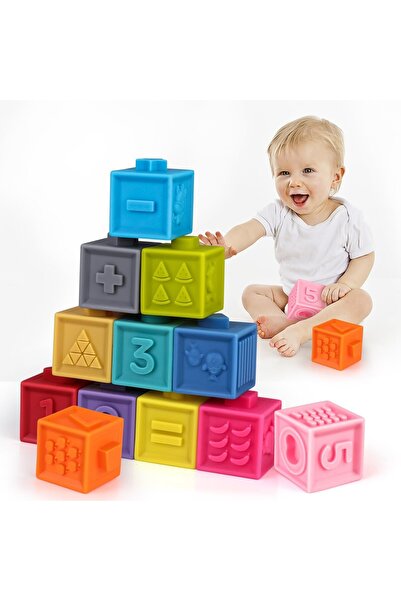 Smart Vibe Set 12 Cuburi Senzoriale Montessori FlexiBlox Indiggo®