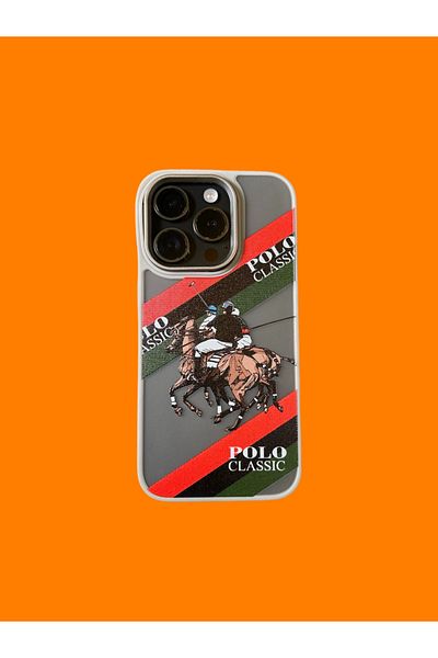 Polo Ralph Lauren Phone case compatible with iPhone 13 PRO MAX, Polo Ralph Lauren, gray, red, green