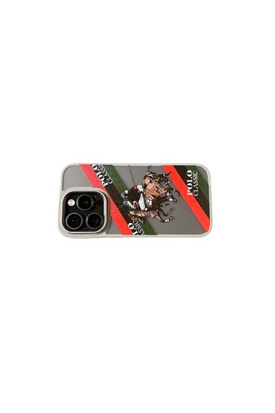 Polo Ralph Lauren Phone case compatible with iPhone 16, Polo Ralph Lauren, gray, red, green